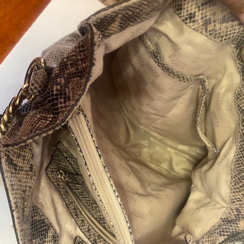 Michael Kors Michael Kors Hamilton Python-Embosse… - image 9